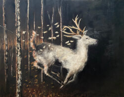 Oil on board.